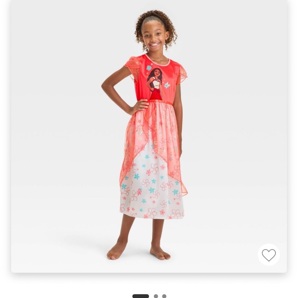 Disney Moana Red and White Dress 10/12